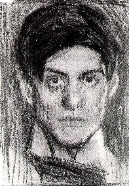 Tranh tự họa năm Picasso 18 tuổi (sáng tác năm 1900)