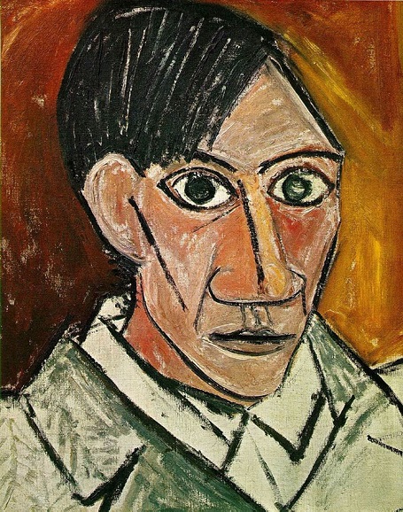 Tranh tự họa của Picasso năm 25 tuổi (sáng tác năm 1907)